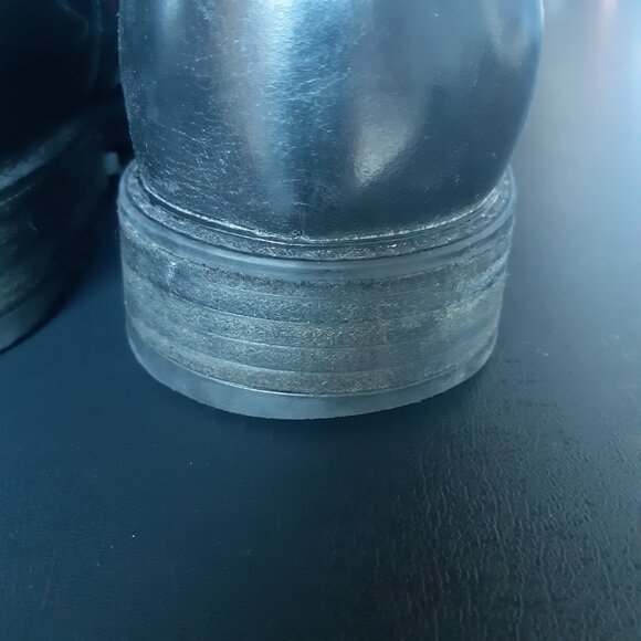 Blondo Valerio SZ 10M Men's Black Leather Short Zippered Dress Boots - Picture 9 of 16